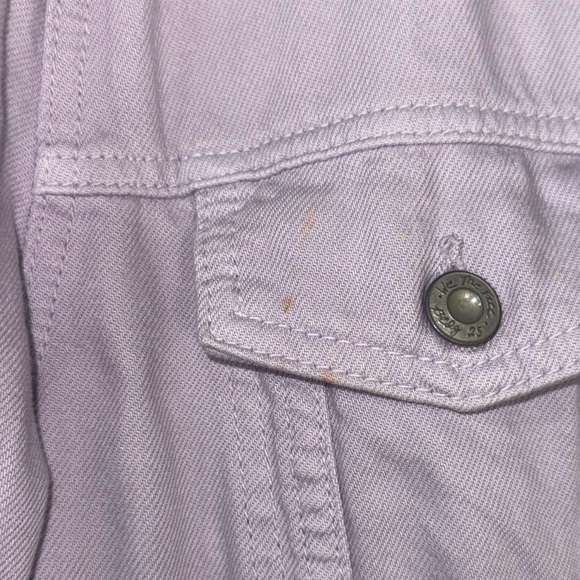 Free People Rumors Denim Jean Jacket Lilac Size Medium - Picture 7 of 8